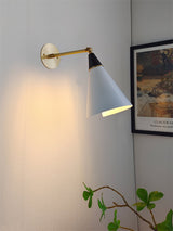 Handcrafted Petite Magari Wall Sconce Lighting with Beveled Edge Metal Shade