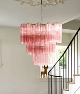 handcrafted-pink-murano-glass-tube-chandelier-for-modern-luxury-interior-lighting