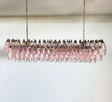 handcrafted-pink-murano-poliedri-glass-linear-chandelier-modern-dining-light