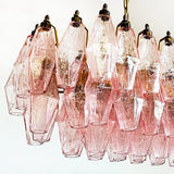 handcrafted-pink-murano-poliedri-glass-linear-chandelier-modern-dining-light