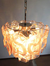 handcrafted-pink-murano-style-glass-chandelier-elegant-mid-century-modern-pendant-light