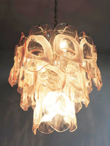 handcrafted-pink-murano-style-glass-chandelier-elegant-mid-century-modern-pendant-light