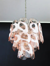 handcrafted-pink-murano-style-glass-chandelier-elegant-mid-century-modern-pendant-light