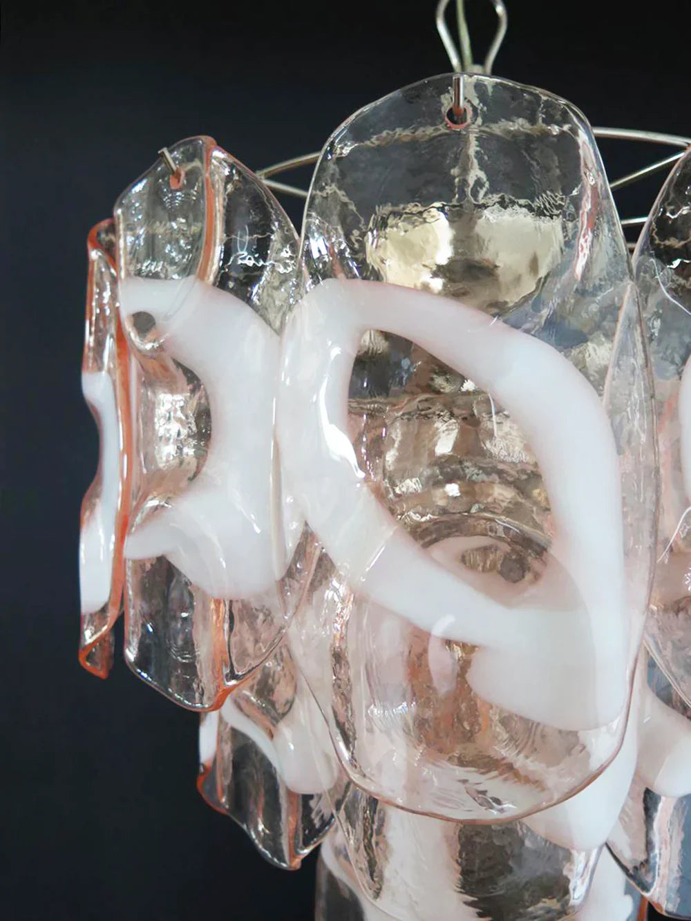 handcrafted-pink-murano-style-glass-chandelier-elegant-mid-century-modern-pendant-light