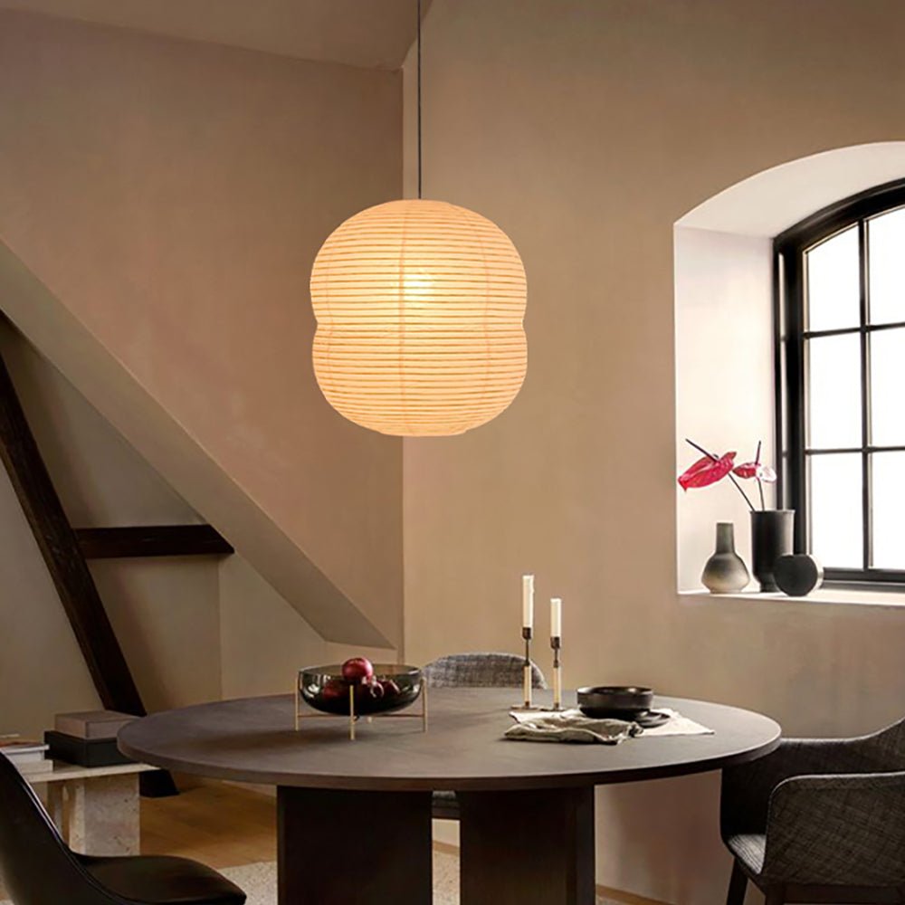 Handcrafted Washi Paper Mini Pendant Light Rice Paper Hanging Ceiling Lamp for Modern Homes