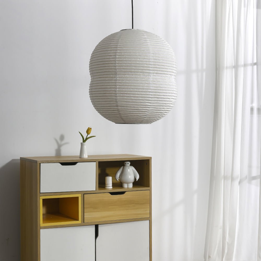 Handcrafted Washi Paper Mini Pendant Light Rice Paper Hanging Ceiling Lamp for Modern Homes