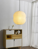 Handcrafted Washi Paper Mini Pendant Light Rice Paper Hanging Ceiling Lamp for Modern Homes