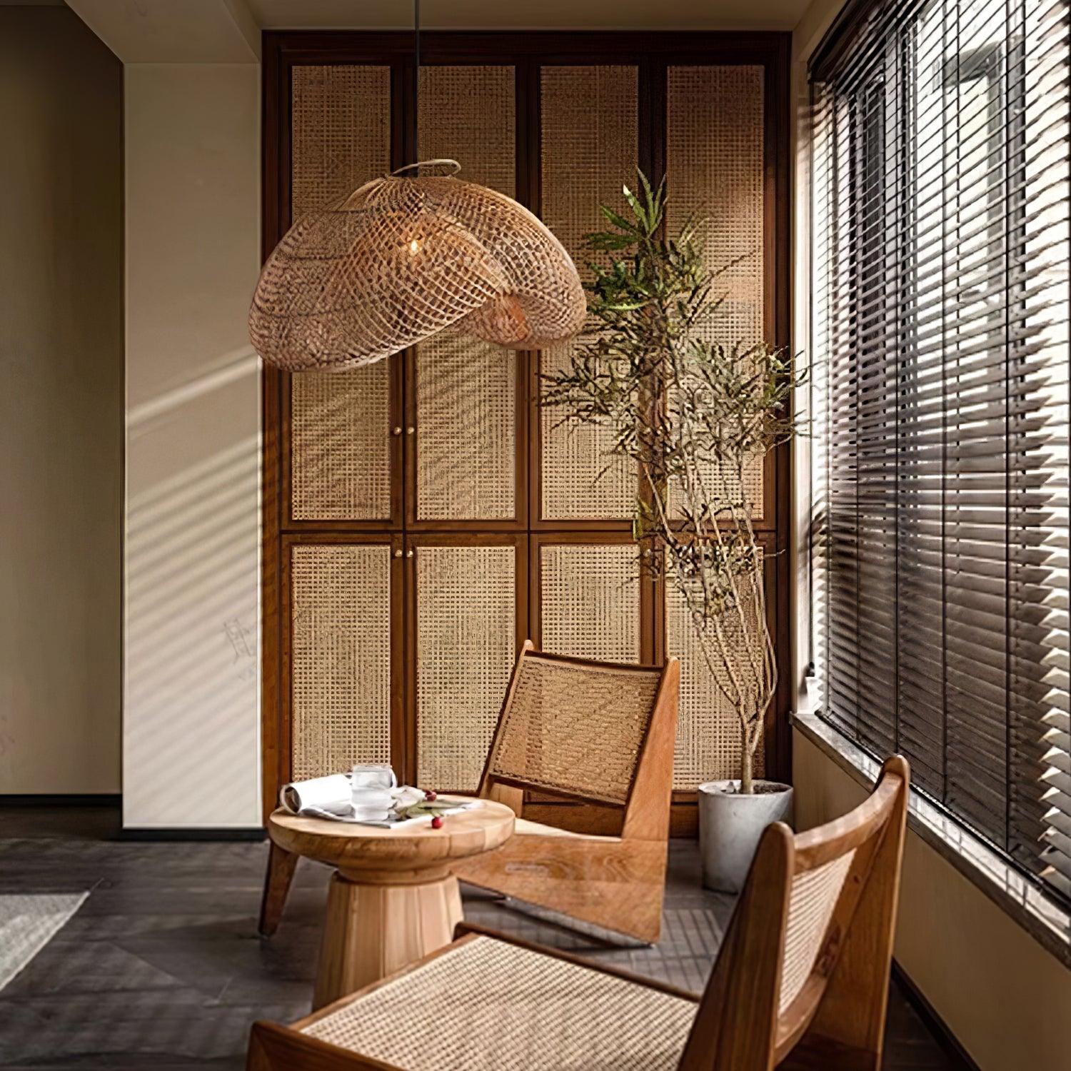 handcrafted-woven-rattan-wave-pendant-light-for-coastal-modern-living-room-lighting