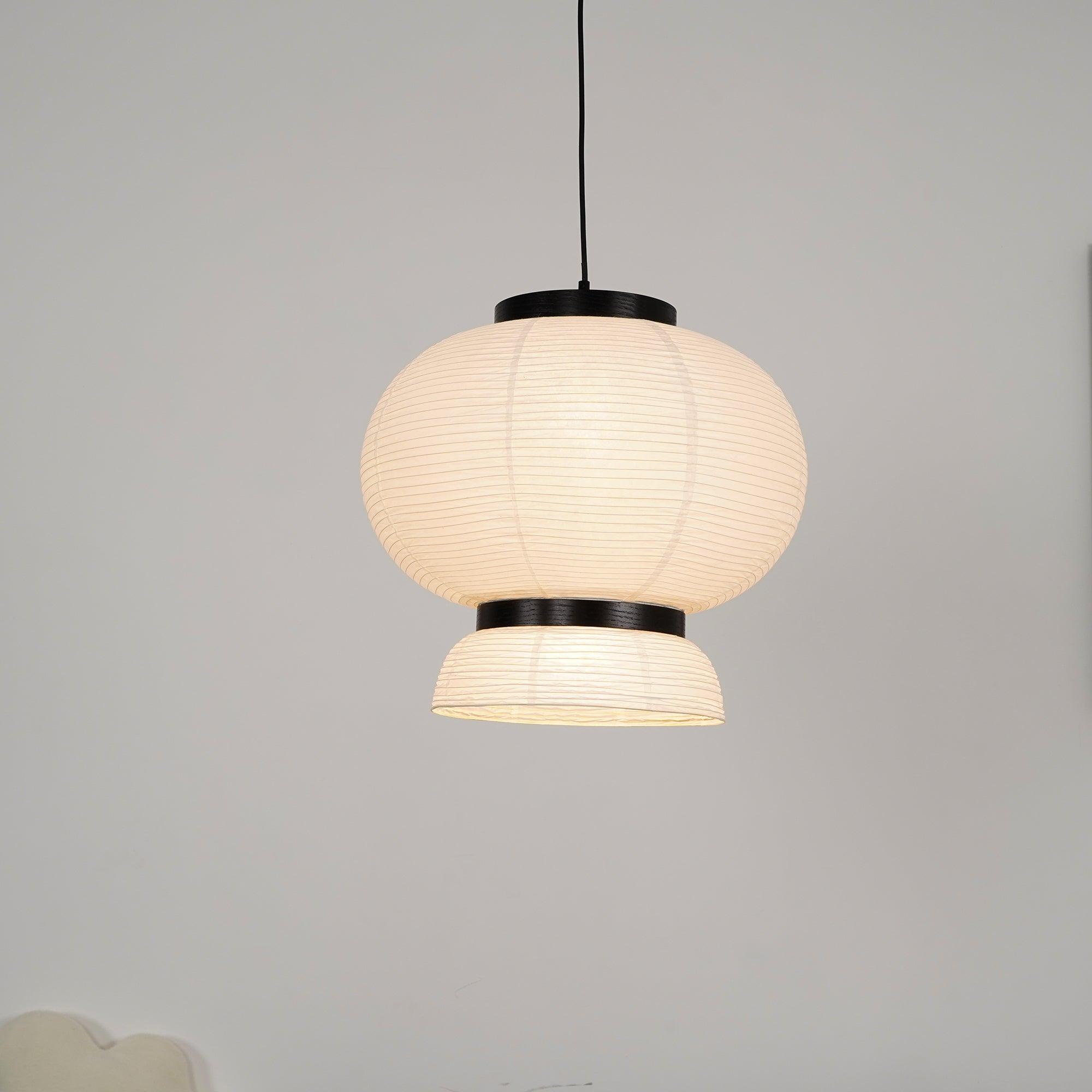 Handmade Rice Paper Lantern Pendant Light Contemporary Japanese Style Hanging Lamp