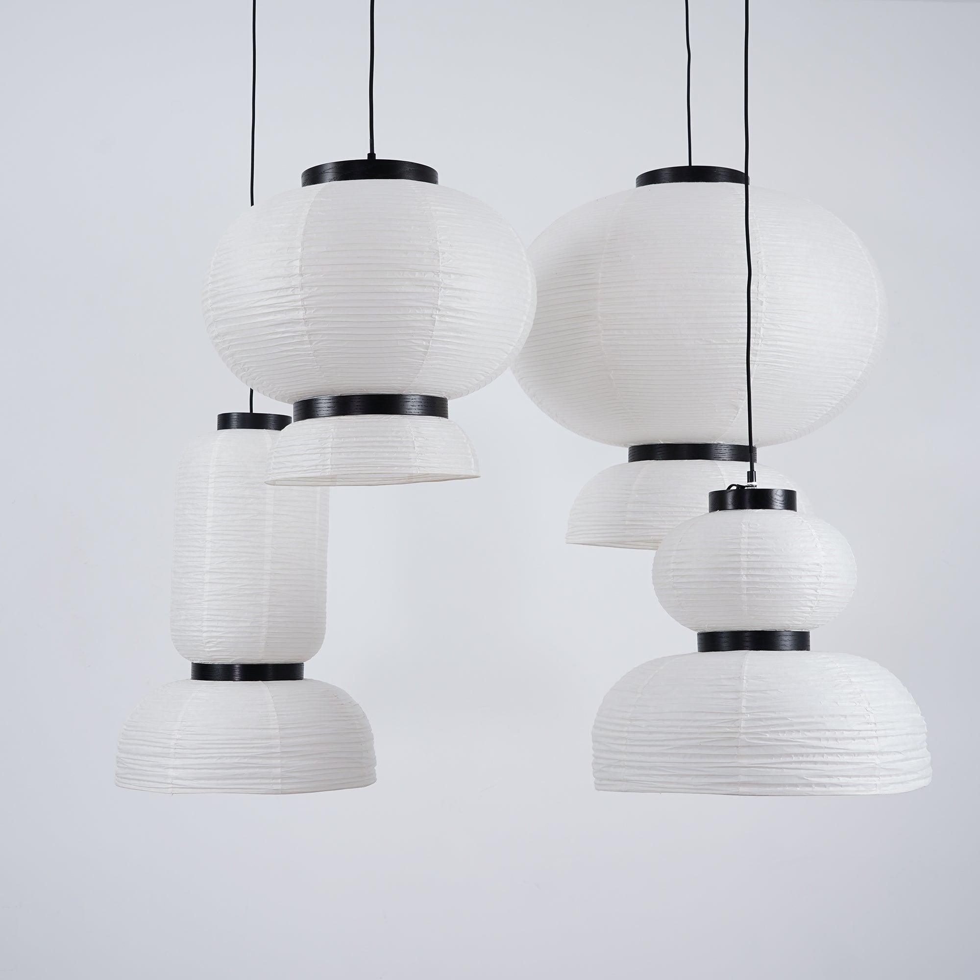 Handmade Rice Paper Lantern Pendant Light Contemporary Japanese Style Hanging Lamp