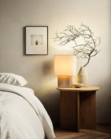 handmade-style-japanese-wabi-sabi-table-lamp-with-wood-base-and-cloth-shade