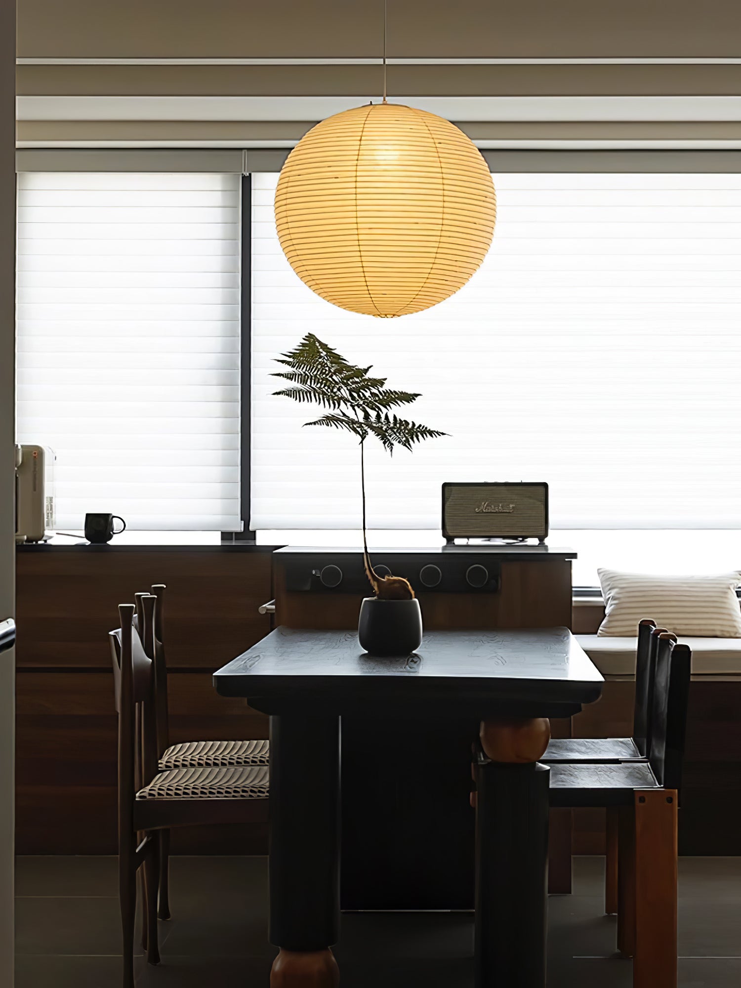 Handmade Washi Paper Pendant Light Japanese Style Mulberry Paper Hanging Lamp for Home Decor