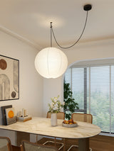 Handmade Washi Paper Pendant Light Japanese Style Mulberry Paper Hanging Lamp for Home Decor