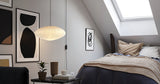 Handmade Washi Rice Paper Swag Light 15A Plug In Pendant for Minimalist Home Decor