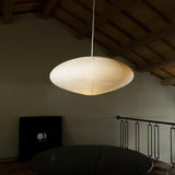 Handmade Washi Rice Paper Swag Light 15A Plug In Pendant for Minimalist Home Decor
