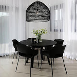 Handwoven Rattan Pendant Light Organic Wicker Hanging Lamp for Modern Living Spaces