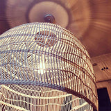Handwoven Rattan Pendant Light Organic Wicker Hanging Lamp for Modern Living Spaces