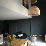 Handwoven Rattan Pendant Light Organic Wicker Hanging Lamp for Modern Living Spaces