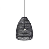 Handwoven Rattan Pendant Light Organic Wicker Hanging Lamp for Modern Living Spaces