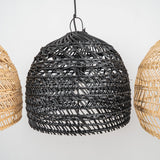 Handwoven Rattan Pendant Light Organic Wicker Hanging Lamp for Modern Living Spaces