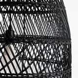 Handwoven Rattan Pendant Light Organic Wicker Hanging Lamp for Modern Living Spaces