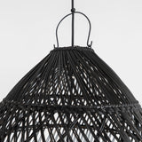 Handwoven Rattan Pendant Light Organic Wicker Hanging Lamp for Modern Living Spaces