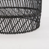 Handwoven Rattan Pendant Light Organic Wicker Hanging Lamp for Modern Living Spaces