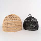 Handwoven Rattan Pendant Light Organic Wicker Hanging Lamp for Modern Living Spaces