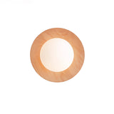 Harmonia Mid Century Modern Wood Wall Sconce with Frosted Glass Globe Shade