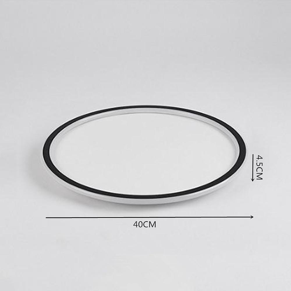 Modern 16 Inch LED Circular Flush Mount Ceiling Light for Bedroom and Living Room