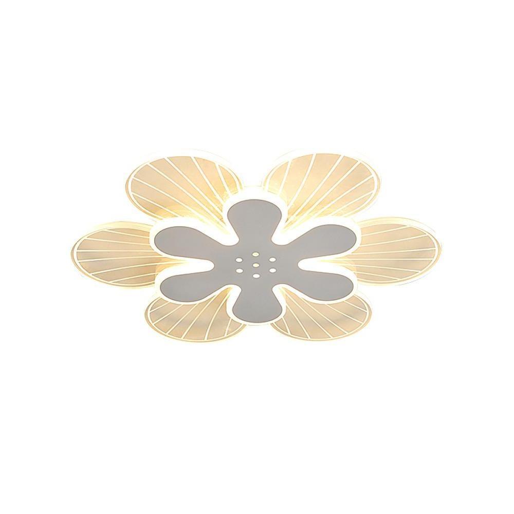 Modern Geometric Flower LED Flush Mount Ceiling Light Acrylic Dimmable Bedroom Fixture