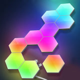 Hexagon RGBIC LED Smart Wall Sconce Modular Cellular Lighting with App and Music Sync Control