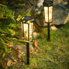Hexagonal Solar Powered Outdoor Pathway Lights IP65 Waterproof LED Garden Lawn Lamps Set of 2