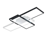 Modern Rectangular 3 Tier LED Flush Mount Ceiling Lamp Large Geometric Integrated Lighting Fixture
