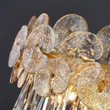Modern Lantern Crystal Flush Mount Ceiling Light Metal Candelabra LED Fixture