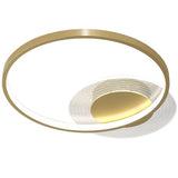 Modern Geometric Circle LED Flush Mount Ceiling Lamp for Minimalist Interior Lighting