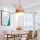 Modern LED Flush Mount Ceiling Fan with Acrylic Shade and Electroplated Metal Finish