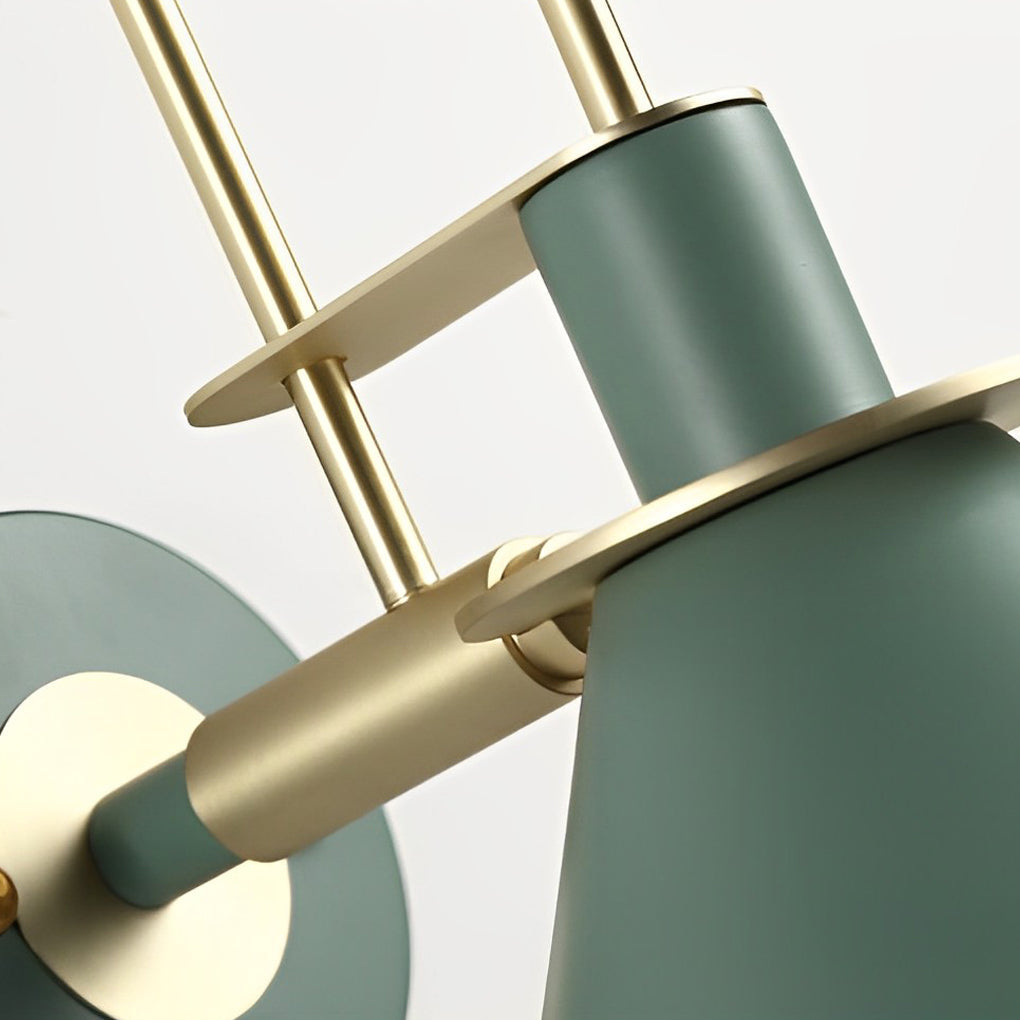 Horn Shape Minimalist Iron Wall Sconce Modern Industrial Metal Wall Lamp for Living Room