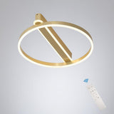 Modern Circle Design Dimmable LED Flush Mount Ceiling Light for Bedroom Living Room Dining