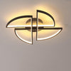 Modern Geometric 4 Semi Circle LED Ceiling Light Flush Mount for Living Room and Bedroom