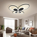 Modern Butterfly Shaped Dimmable LED Flush Mount Ceiling Light for Kids Bedroom and Nursery
