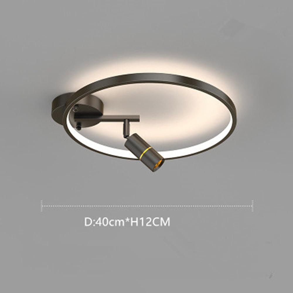 Modern Round LED Dimmable Flush Mount Ceiling Light Aluminum Circle Spotlight for Bedroom