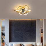 Modern Low Profile 3 Blade Cluster Ceiling Fan with Dimmable LED Lighting for Bedroom and Living Room