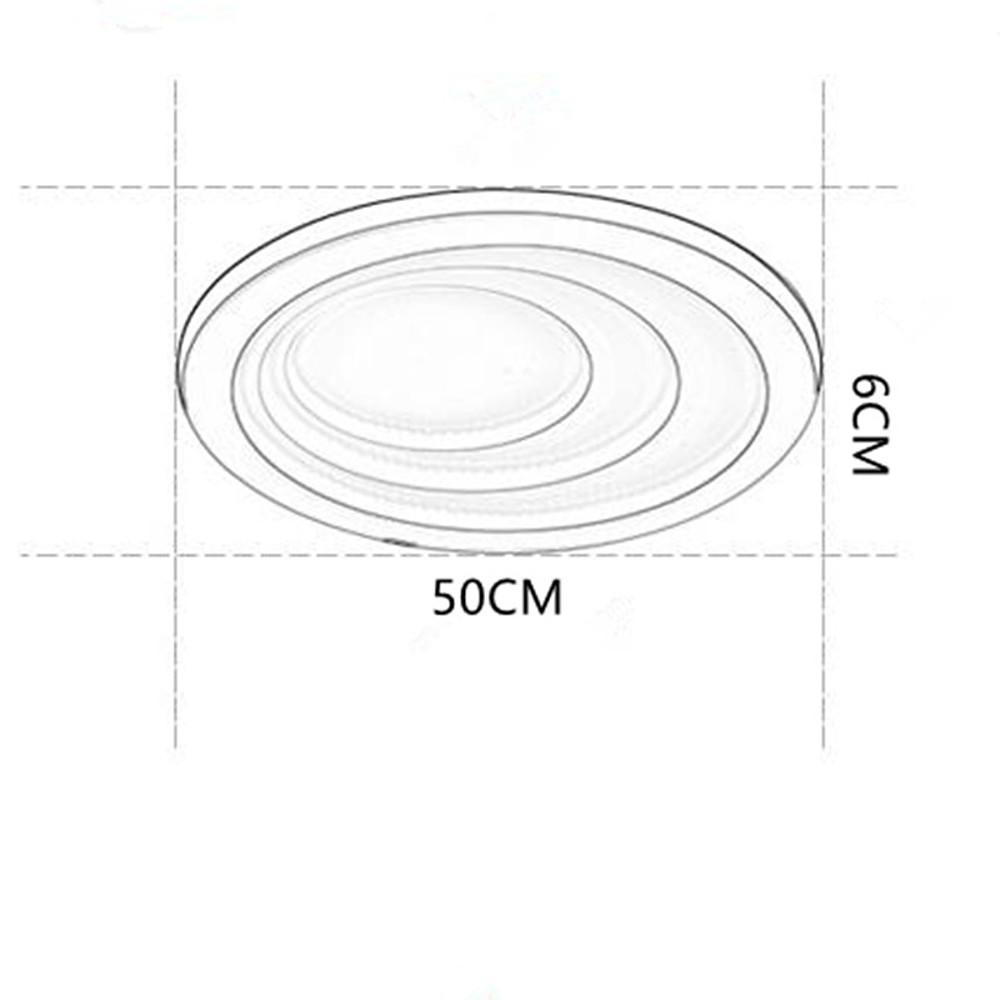 Modern Geometric LED Flush Mount Ceiling Light with Four Graduated Circles for Bedroom