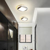 Modern Geometric LED Flush Mount Ceiling Light Square and Round Metal Cluster Lighting