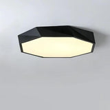Modern Geometric LED Flush Mount Ceiling Light for Bedroom and Kitchen Dimmable Fixture