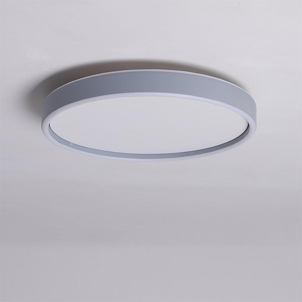 Modern Round LED Flush Mount Ceiling Light for Bedroom and Living Room Minimalist Low Profile Lighting