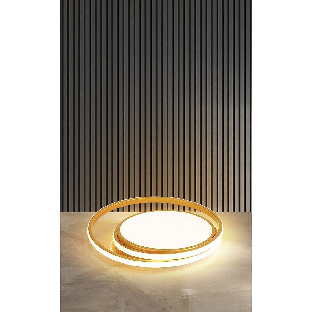 Modern Round LED Flush Mount Ceiling Light for Bedroom and Living Room Minimalist Acrylic Fixture