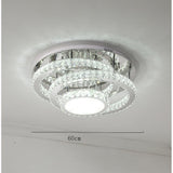Modern Stainless Steel LED Flush Mount Ceiling Light Nordic Acrylic Industrial Fixture