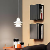 Ikono Style Aluminum Pendant Light with Glass Diffuser and Dual Shade Design for Modern Interior Decor